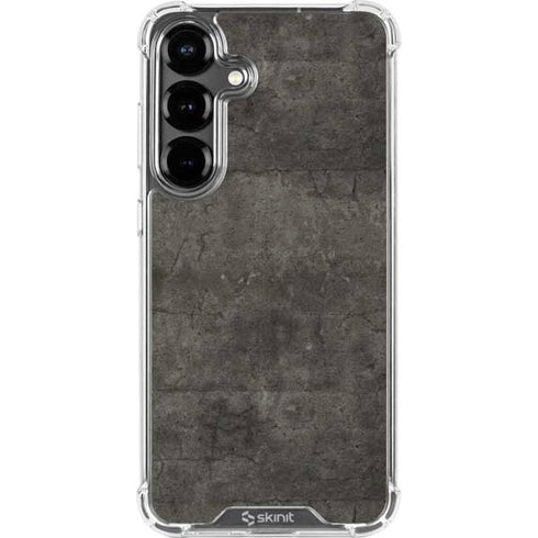 Dark Iron Grey Concrete Galaxy S26 Plus Clear Case