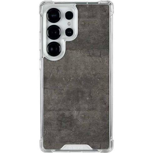 Dark Iron Grey Concrete Galaxy S26 Ultra Clear Case