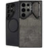 Dark Iron Grey Concrete Galaxy S26 Ultra Kickstand Case