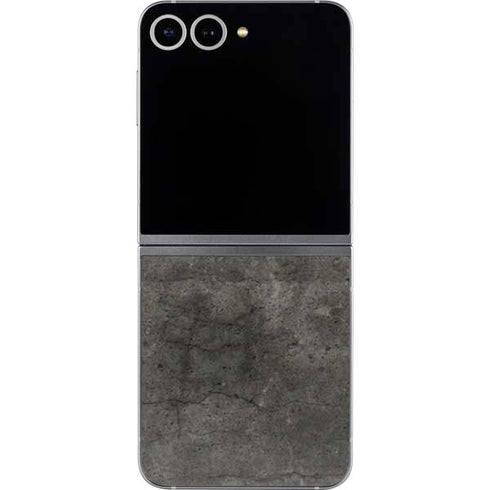 Dark Iron Grey Concrete Galaxy Z Flip6 Skin