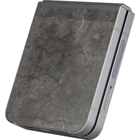 Dark Iron Grey Concrete Galaxy Z Flip6 Skin