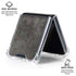 Dark Iron Grey Concrete Galaxy Z Flip6 Clear Case
