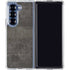 Dark Iron Grey Concrete Galaxy Z Fold6 Clear Case
