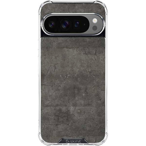 Dark Iron Grey Concrete Google Pixel 10 Pro XL Clear Case