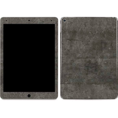 Dark Iron Grey Concrete iPad Skins