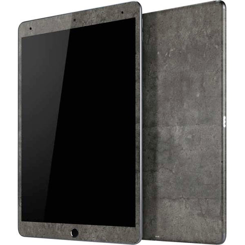 Dark Iron Grey Concrete iPad Skins