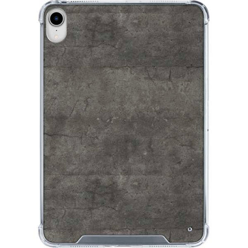 Dark Iron Grey Concrete iPad 11th Gen (2025) Clear Case