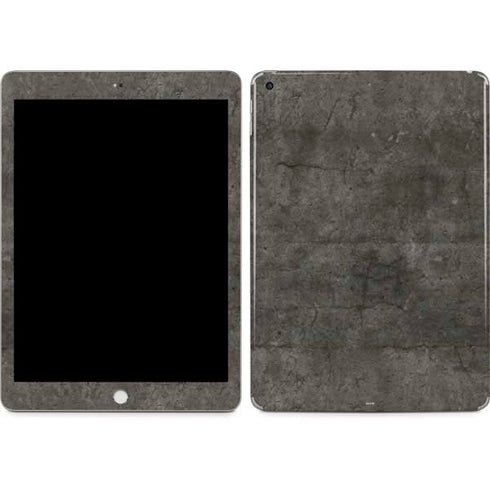 Dark Iron Grey Concrete Apple iPad Skin