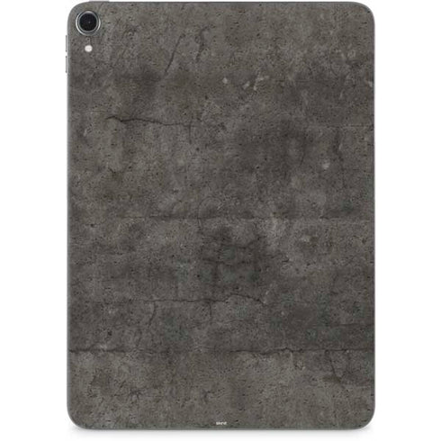 Dark Iron Grey Concrete Apple iPad Pro Skin