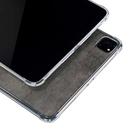 Dark Iron Grey Concrete iPad Pro 11in (2024) Clear Case