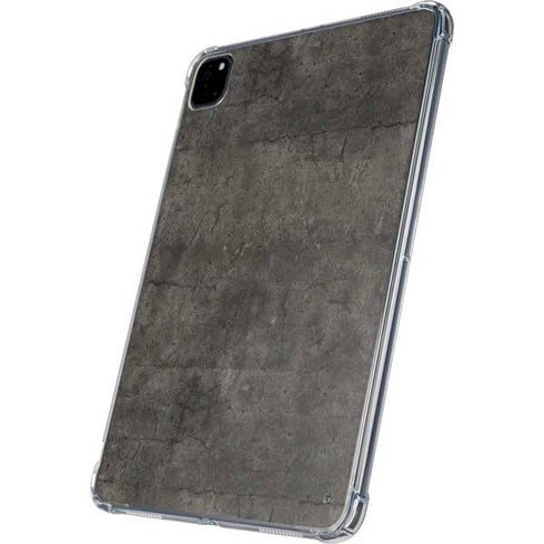 Dark Iron Grey Concrete iPad Pro 11in (2024) Clear Case