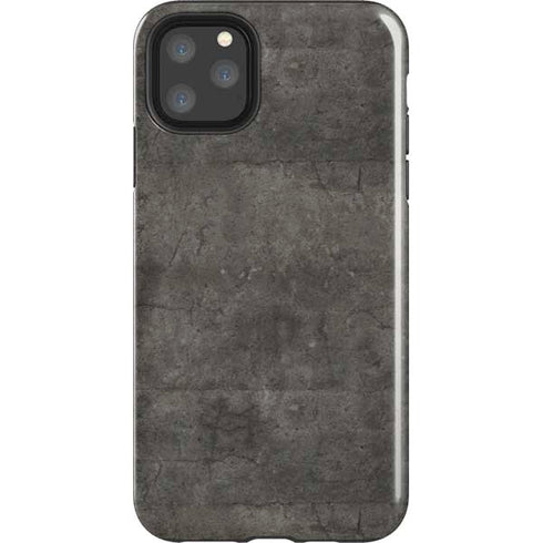 Dark Iron Grey Concrete iPhone Cases