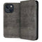 Dark Iron Grey Concrete iPhone 14 Folio Case