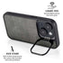 Dark Iron Grey Concrete iPhone 14 Kickstand Case