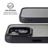 Dark Iron Grey Concrete iPhone 14 Kickstand Case