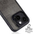 Dark Iron Grey Concrete iPhone 14 Kickstand Case