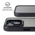 Dark Iron Grey Concrete iPhone 14 Plus Kickstand Case