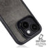 Dark Iron Grey Concrete iPhone 14 Plus Kickstand Case