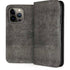 Dark Iron Grey Concrete iPhone 14 Pro Folio Case