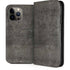 Dark Iron Grey Concrete iPhone 14 Pro Max Folio Case