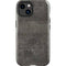 Dark Iron Grey Concrete iPhone 15 Impact Case
