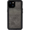 Dark Iron Grey Concrete iPhone 15 Plus Waterproof Case