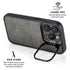 Dark Iron Grey Concrete iPhone 15 Pro Kickstand Case