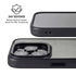 Dark Iron Grey Concrete iPhone 15 Pro Kickstand Case