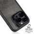 Dark Iron Grey Concrete iPhone 15 Pro Kickstand Case