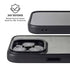 Dark Iron Grey Concrete iPhone 15 Pro Max Kickstand Case