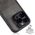 Dark Iron Grey Concrete iPhone 15 Pro Max Kickstand Case