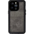 Dark Iron Grey Concrete iPhone 15 Pro Waterproof Case
