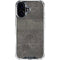 Dark Iron Grey Concrete iPhone 16 Clear Case