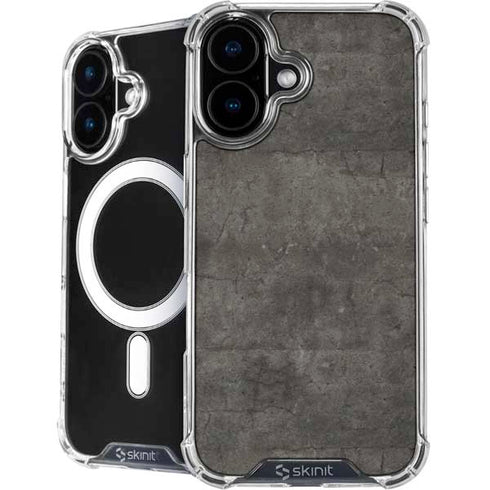 Dark Iron Grey Concrete iPhone 16 MagSafe Case