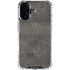 Dark Iron Grey Concrete iPhone 16 Plus Clear Case