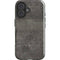 Dark Iron Grey Concrete iPhone 16 Plus Impact Case