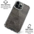 Dark Iron Grey Concrete iPhone 16 Pro Clear Case