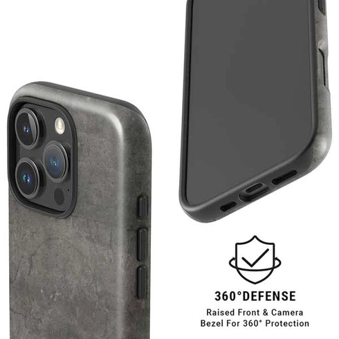 Dark Iron Grey Concrete iPhone 16 Pro Magsafe Impact Case