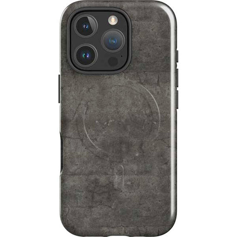 Dark Iron Grey Concrete iPhone 16 Pro Max Magsafe Impact Case