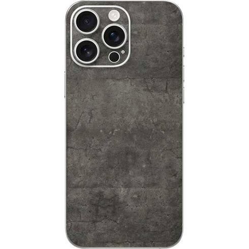 Dark Iron Grey Concrete iPhone 16 Pro Max Skin