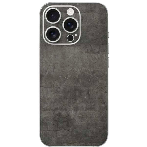 Dark Iron Grey Concrete iPhone 16 Pro Skin