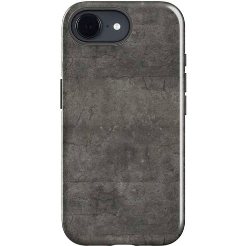 Dark Iron Grey Concrete iPhone 16e Impact Case