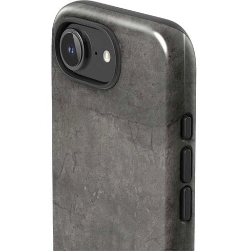 Dark Iron Grey Concrete iPhone 16e Impact Case