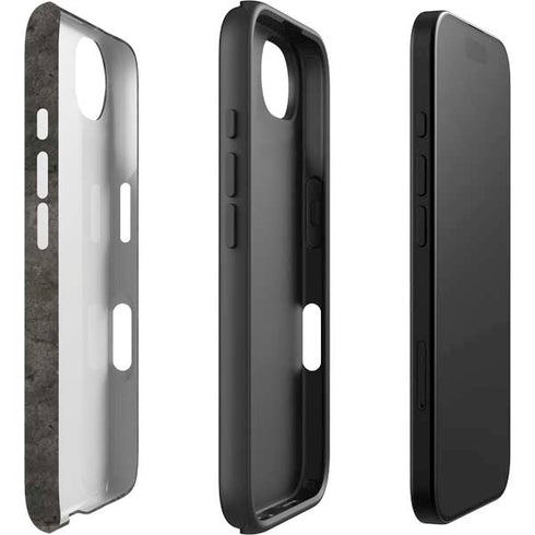 Dark Iron Grey Concrete iPhone 16e Impact Case