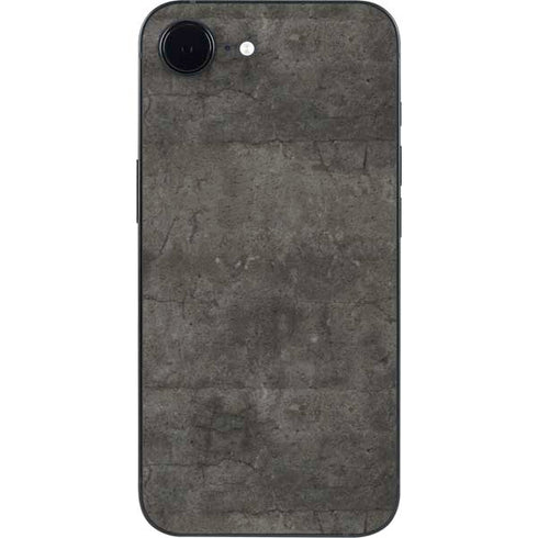 Dark Iron Grey Concrete iPhone 16e Skin
