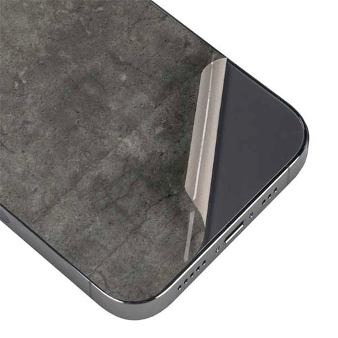 Dark Iron Grey Concrete iPhone 16e Skin