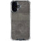 Dark Iron Grey Concrete iPhone 17 Clear Case