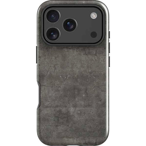 Dark Iron Grey Concrete iPhone 18 Pro Impact Case