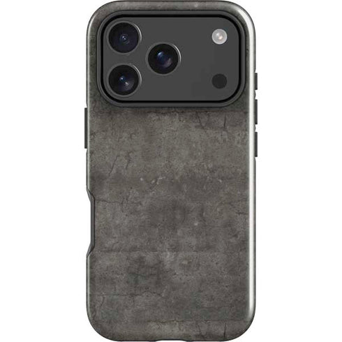 Dark Iron Grey Concrete iPhone 18 Pro Max Impact Case