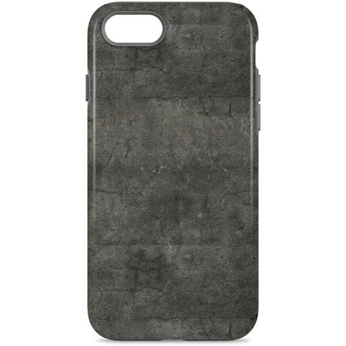 Dark Iron Grey Concrete iPhone Cases
